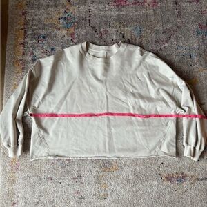 Lululemon LA Oversized Cream Long Sleeve Sweatshirt